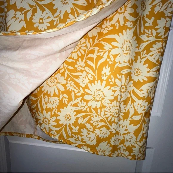 RipSkirt Hawaii Saffron sun Floral Print Full Wrap Length 3 Pencil Skirt - Picture 4 of 8